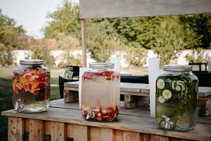 Boissons fraîches servies à l’Orangerie de Châtel